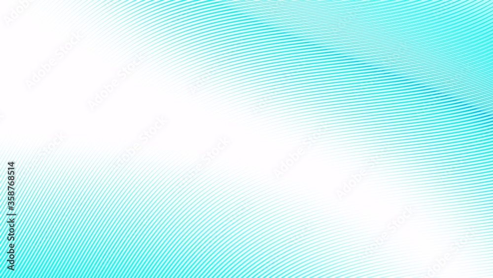 Abstract fractal pattern on white blank background. Horizontal background with aspect ratio 16 : 9