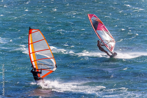 Obraz na płótnie windsurfer on the sea