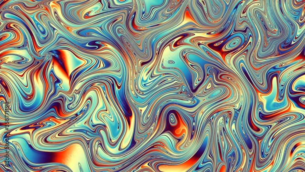 Wavy abstract futuristic background. Horizontal pattern. Wavy abstract futuristic background. Horizontal pattern.
