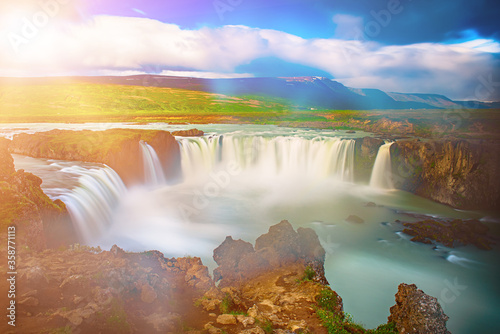 Godafoss waterfall in Iceland