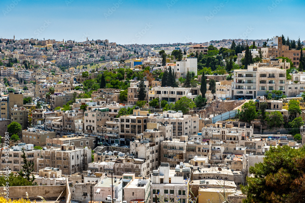 It's Architecture of Amman, the capital and the largest city of Jordan