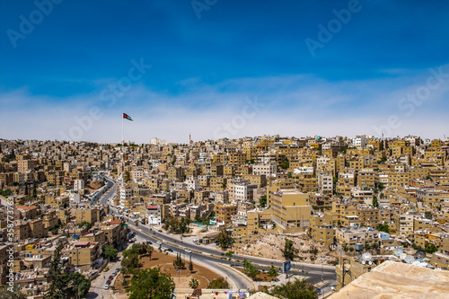 Cuadro en lienzo It's Panorama of the city of Amman, Jordan