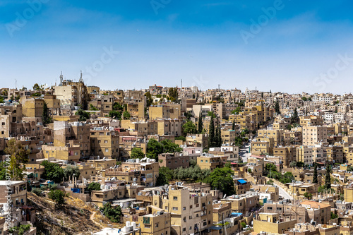 Cuadro en lienzo It's Panorama of the city of Amman, Jordan