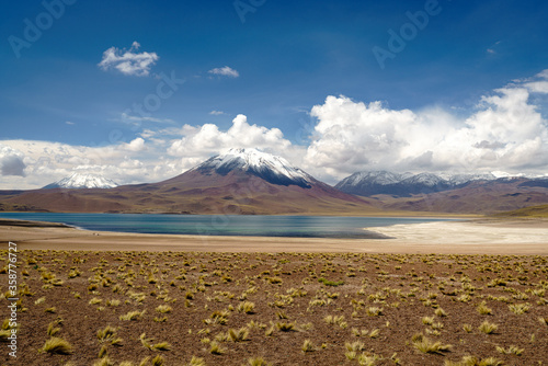 Laguna Miscanti and Miscanti volcano in Atacama desert, Chile © Jiri