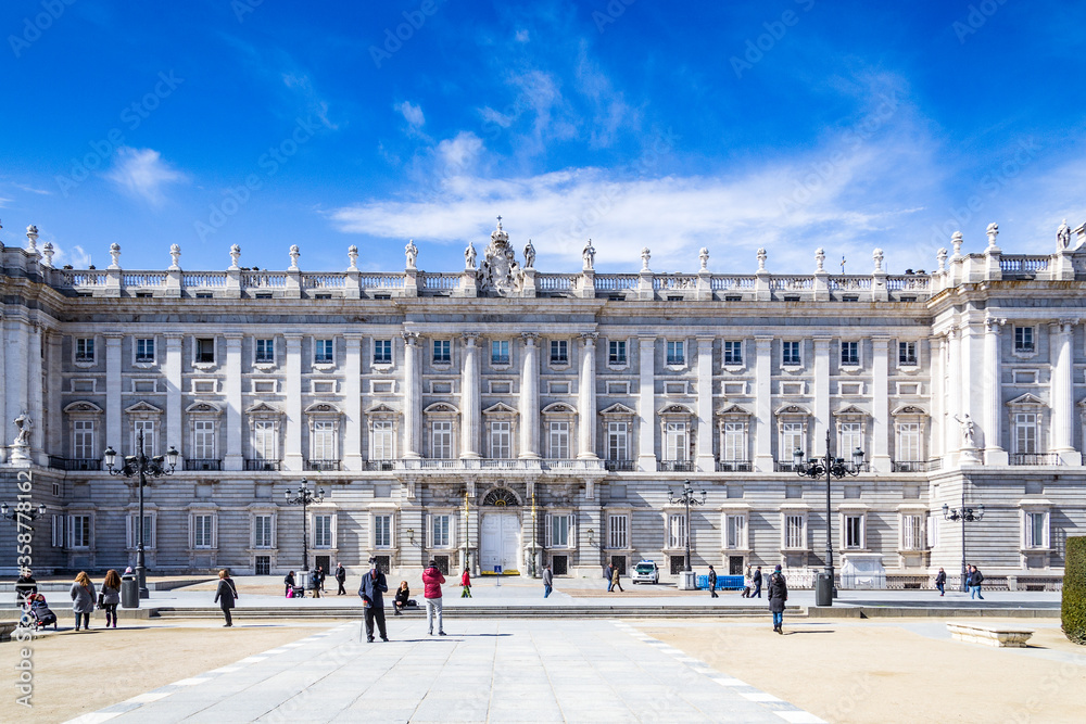 It's Palacio Real (Royal Palace), Madrid, Spain. Royal Palace is the official residence of the Spanish Royal Family