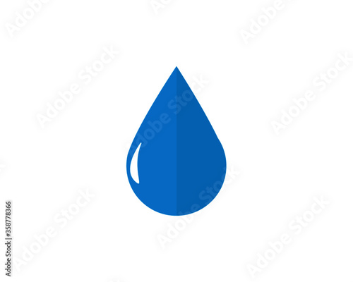 Rain drop / water drop droplet vector icon for drink, water, rain, sanitization, humidity, moisture, hydration concept