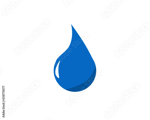 Rain drop / water drop droplet vector icon for drink, water, rain, sanitization, humidity, moisture, hydration concept
