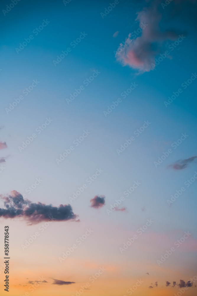 custom made wallpaper toronto digitalPink and blue sky at sunset, background image