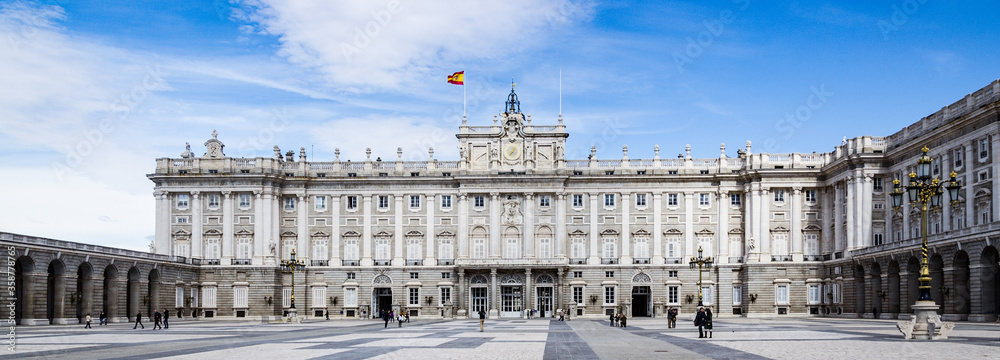 It's Main entrance into the Royal Palace in Madrid, Spain