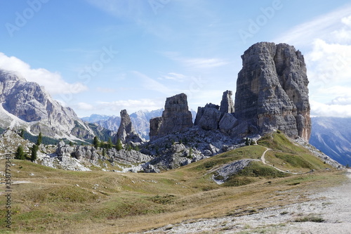 the Falzarego Pass, Dolomites, South Tyrol, Italy, September