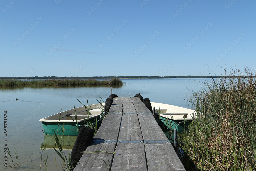 Lake Kölpinsee, Mecklenburg Lake District, Mecklenburg-Vorpommern, Germany