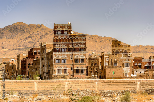 Architecture of Sana'a, the capital of Yemen.