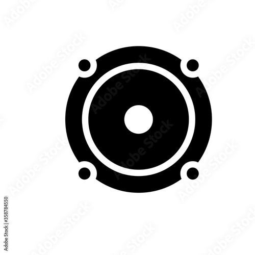 speaker icon logo illustration design