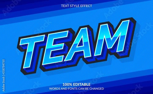 Editable Text Effect, Esport Text Style
