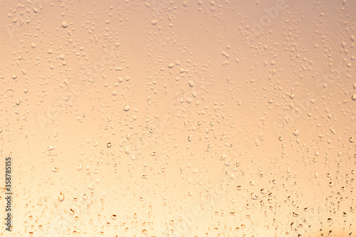 glass background with raindrops, texture