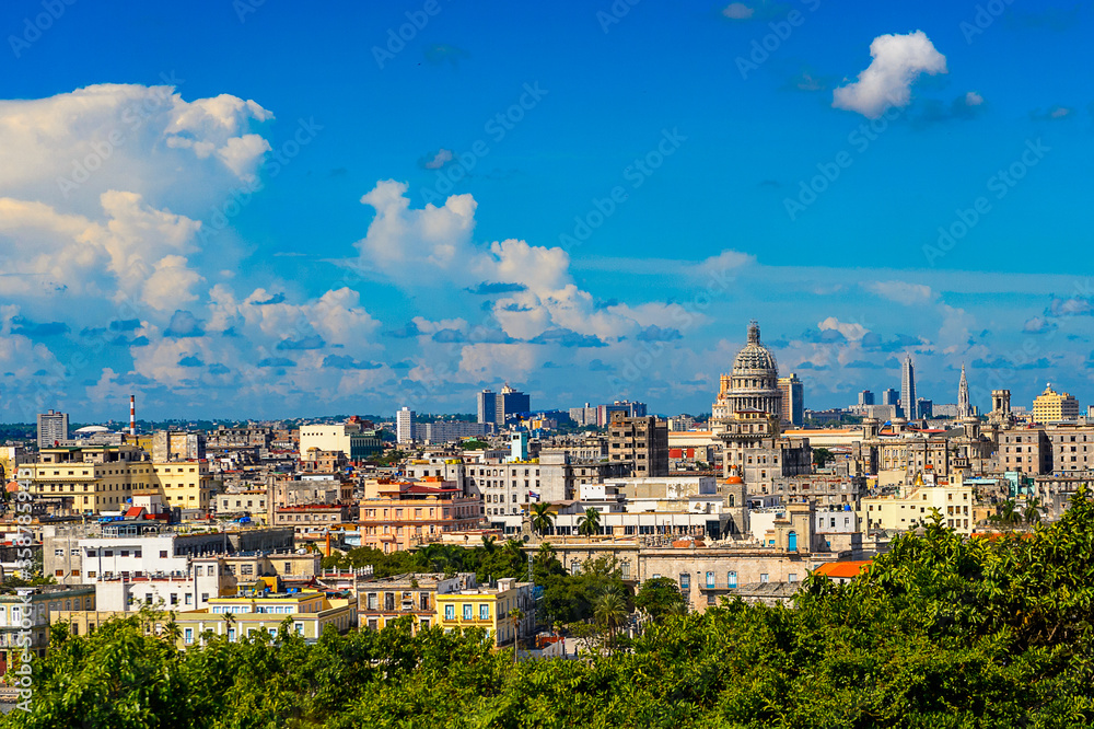 Panoramic view of Havana, the capital of Cuba Panoramic view of Havana, the capital of Cuba