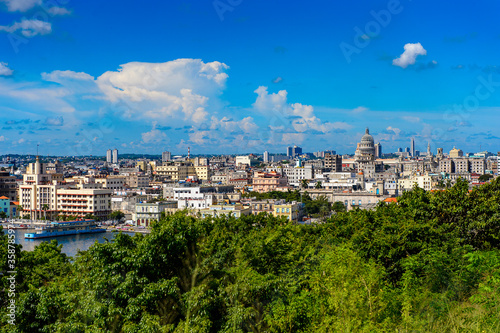 Panoramic view of Havana  the capital of Cuba