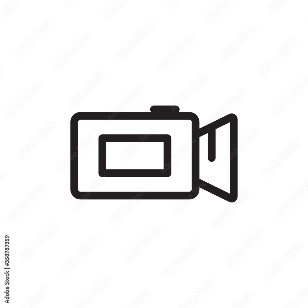 video camera icon logo illustration design video camera icon logo illustration design