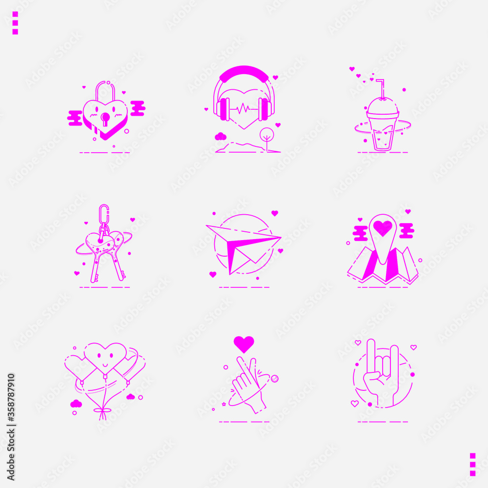 Fototapeta premium vector illustration of a set of zodiac signs