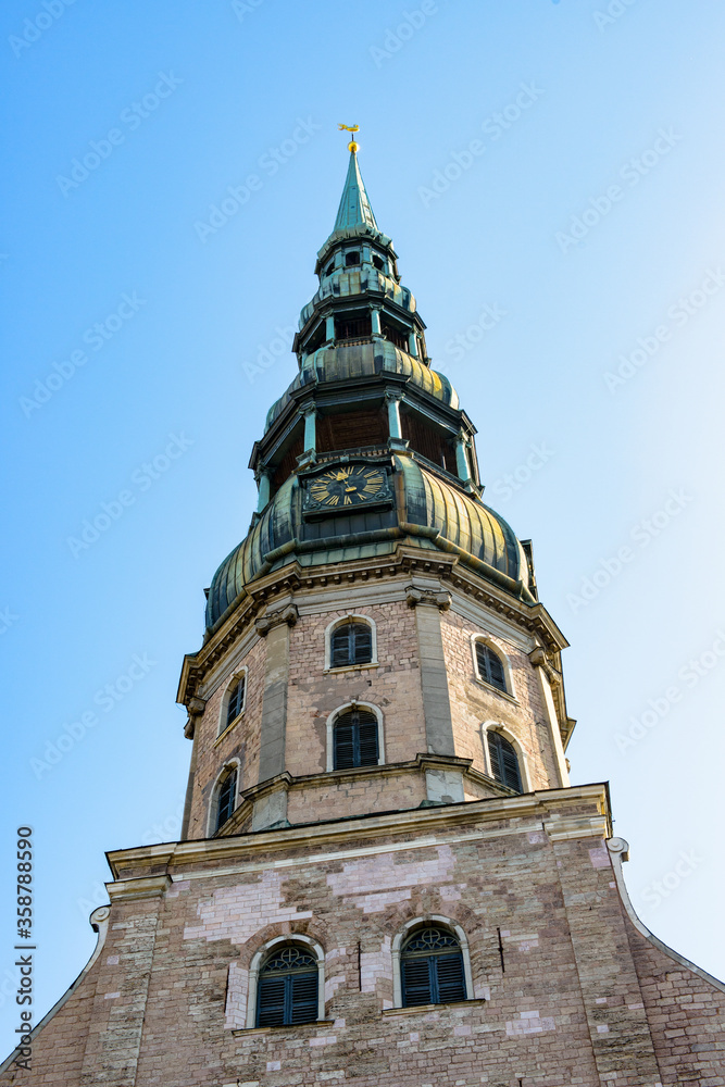 It's Chapel of the St. Peter's Church, in the Old Town of Riga. Riga's historical centre is a UNESCO World Heritage Site