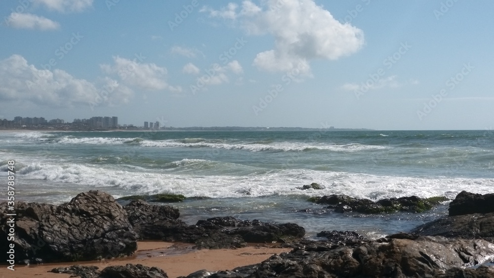 Beach, Brazil, Salvador, Jardim dos Namorados.