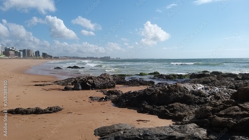 beach and sea, Brazil, Salvador, Jardim dos Namorados.