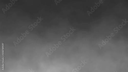 Gray black smoke dark horror background. Halloween Spooky night with animation seamless loop with glitch and noise effects.