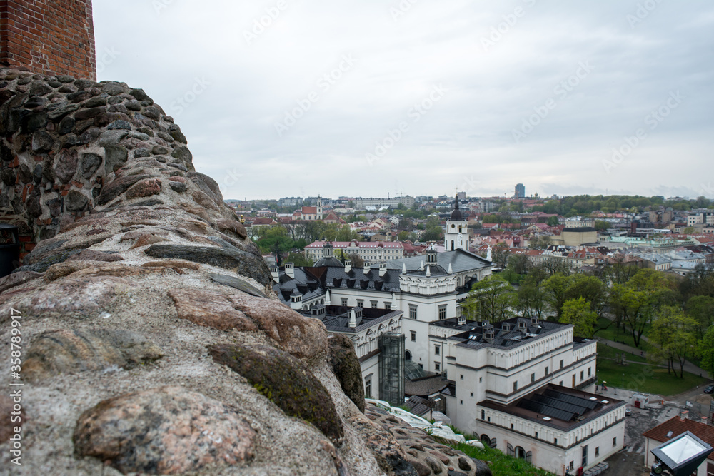 high mountain city view