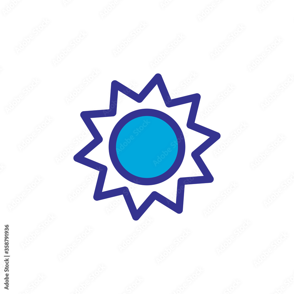 sun icon logo illustration design