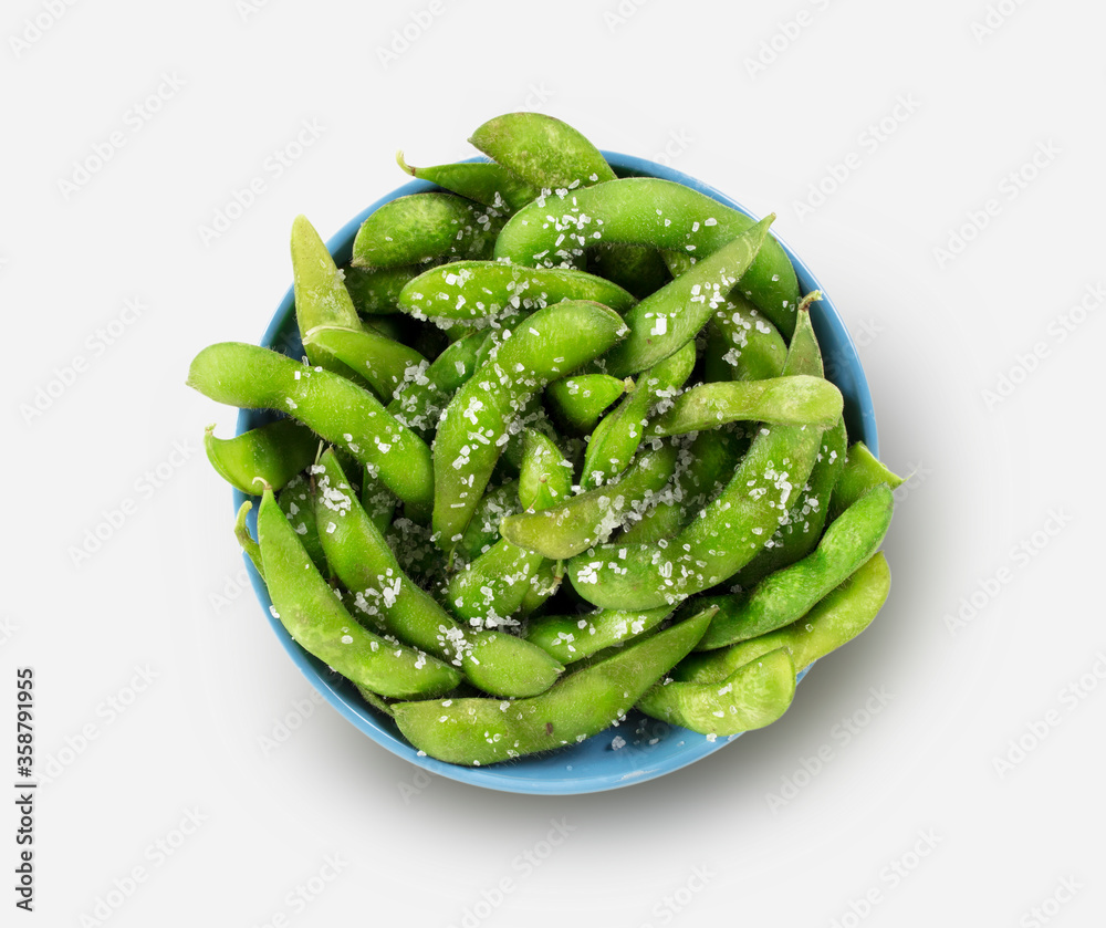 Verduras vegetales, edamames en cuenco azul sobre fondo blanco. . Vegetable vegetables, edamames in blue bowl on white background. Verduras vegetales, edamames en cuenco azul sobre fondo blanco. . Vegetable vegetables, edamames in blue bowl on white background.