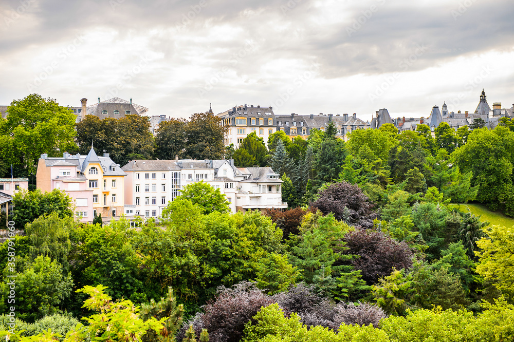 It's Cityscape of Luxembourg city, Luxembourg