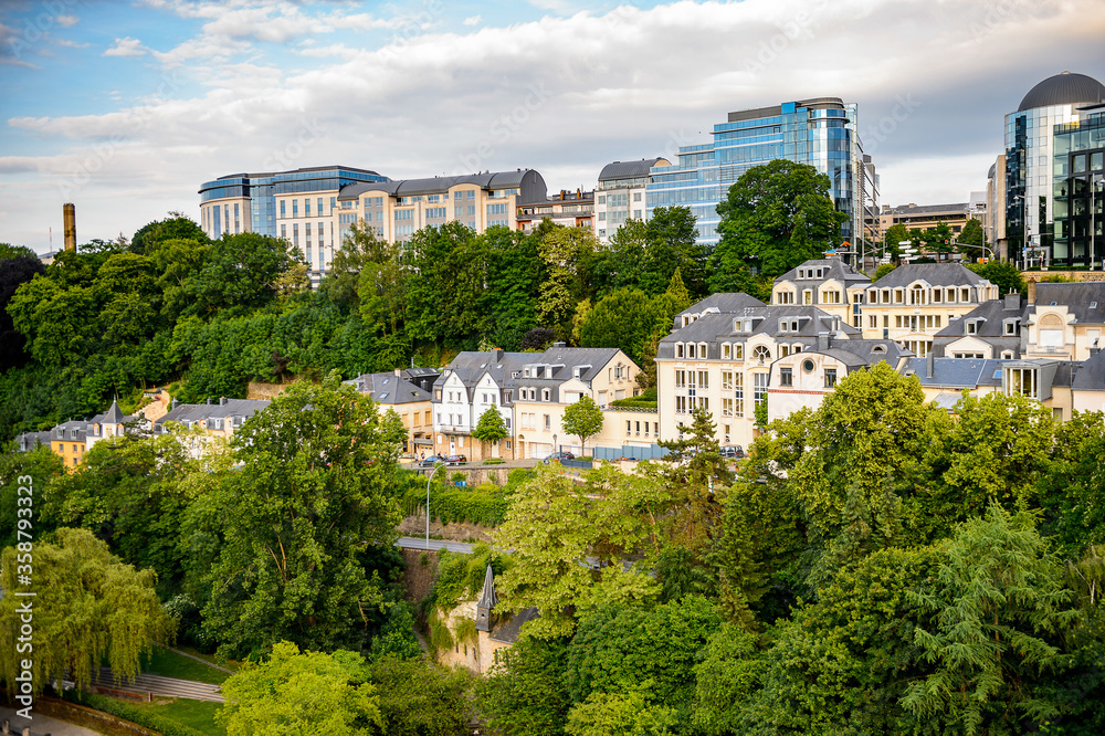 Fototapeta premium It's Architecture of Luxembourg city, Luxembourg