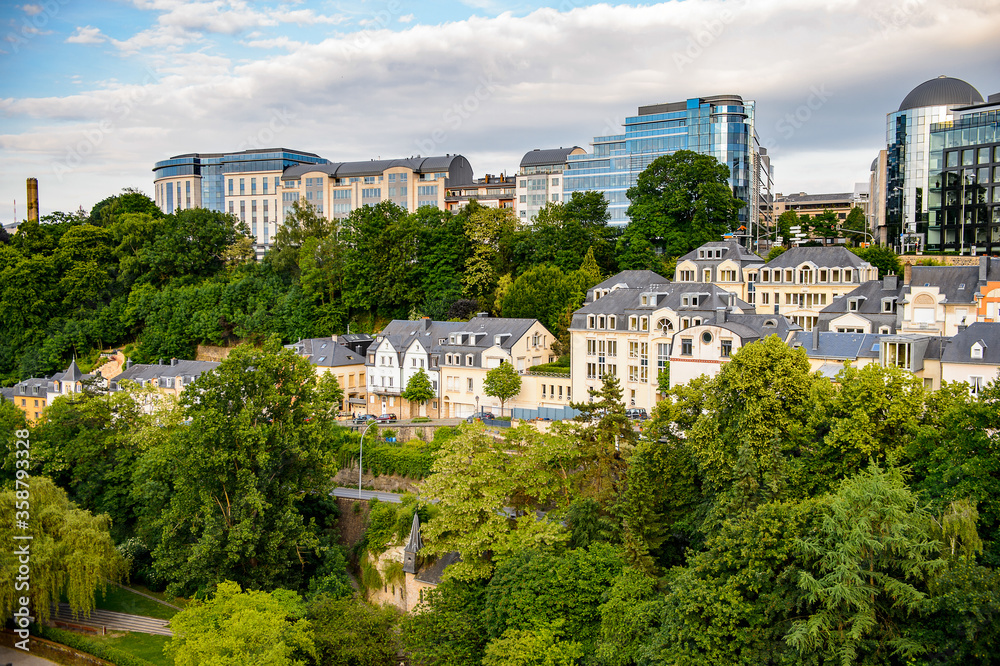 It's Architecture of Luxembourg city, Luxembourg