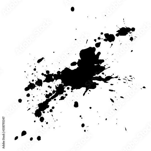 Black ink blots