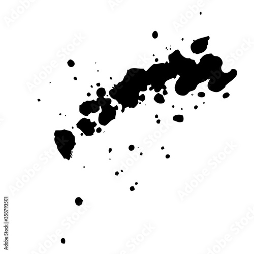 Black ink blots