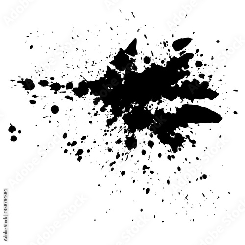Black ink blots