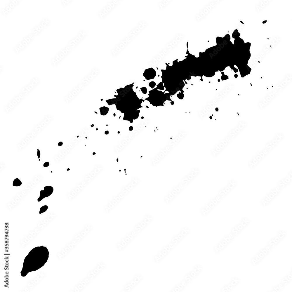 Obraz premium Black ink blots