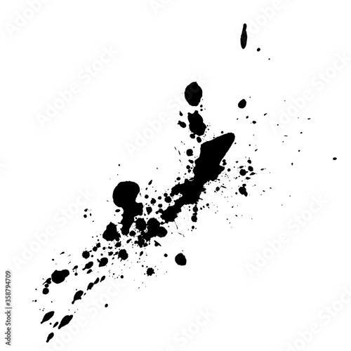 Black ink blots