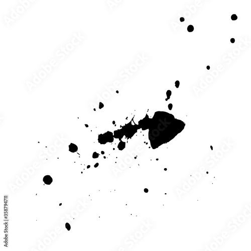 Black ink blots