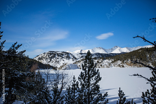 Winter in Capcir, Pyrenees, France photo