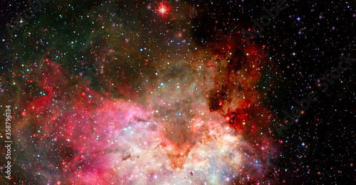 Infinite space background. Elements of this image furnished by NASA