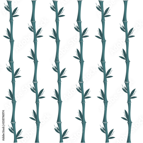 Fototapeta Naklejka Na Ścianę i Meble -  Seamless pattern.Beautifully shaped leaf graphic patterns on a white background.Vector unique bamboo texture.For printing on packaging, textiles, paper, manufacturing, wallpapers, scrapbooking