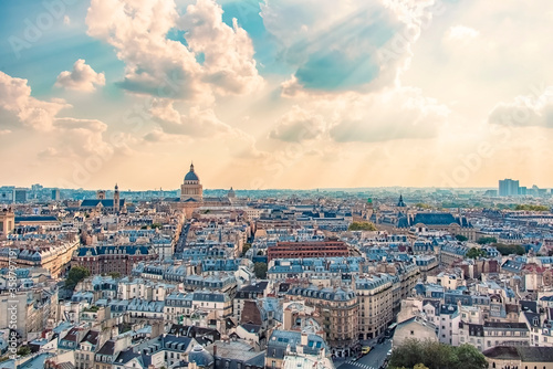 Paris city panorama in the afternoon © Stockbym