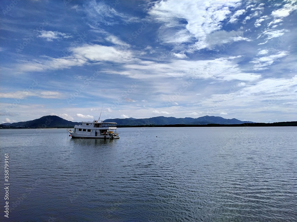 boat on the lake