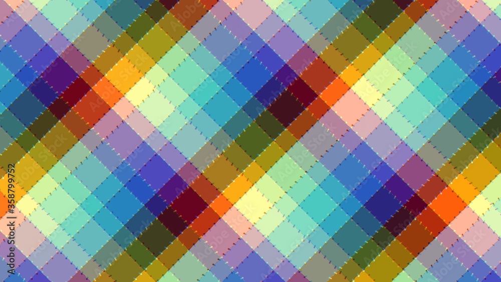 Obraz premium Digital fractal pattern. Abstract background. Horizontal background with aspect ratio 16 : 9
