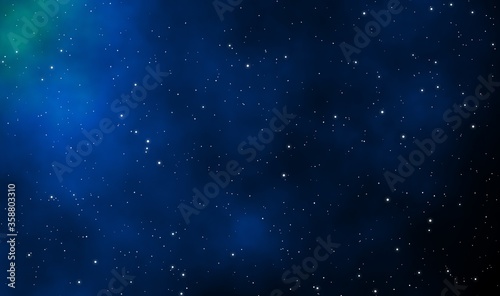 Spacescape illustration graphic design background