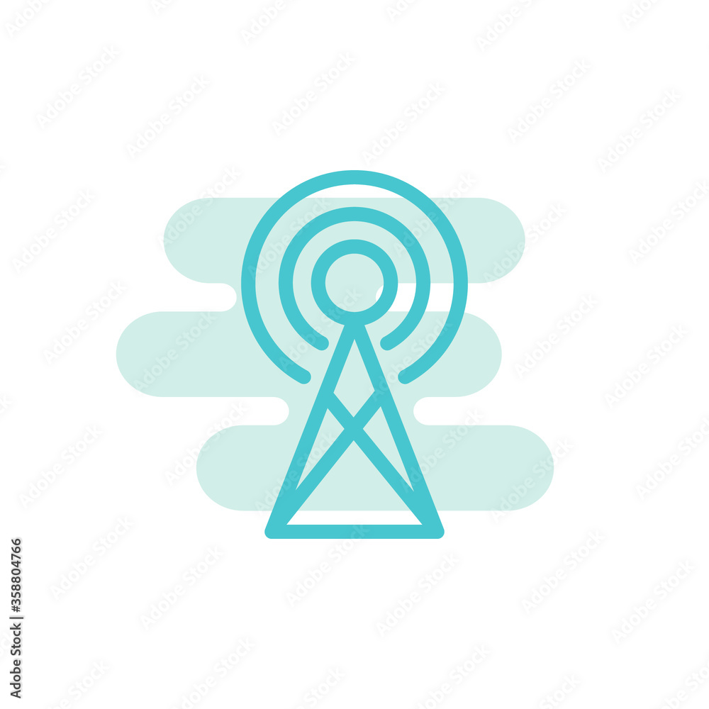 Icon tower design template vector Icon tower design template vector