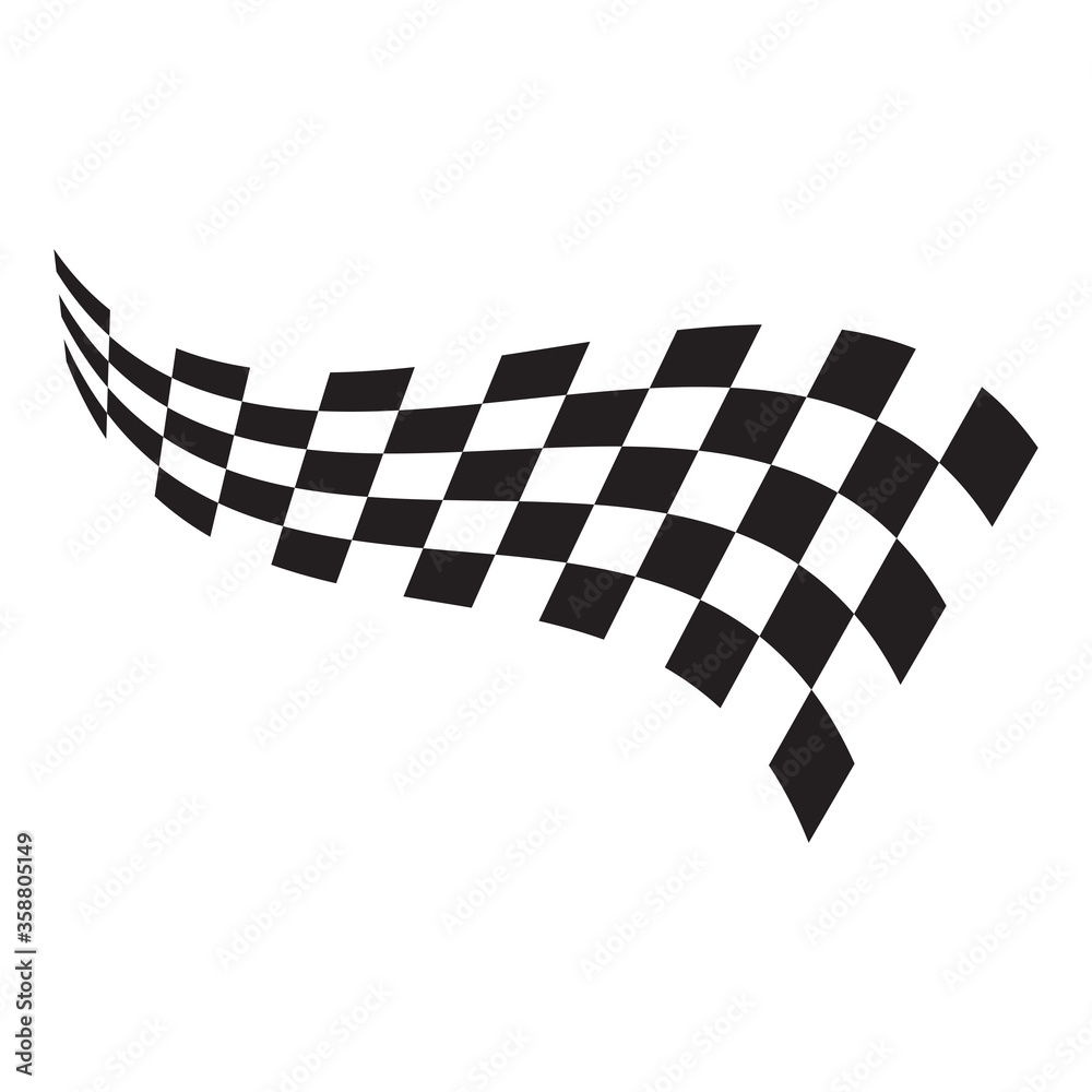 Race flag icon design