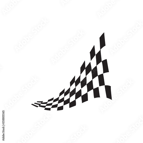 Race flag icon design