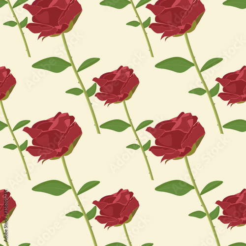 Pattern of roses for wallpaper design. Textile ornament. Love 